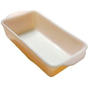 Vintage Anchor‎ Hocking Fire King Iridescent Peach Lustre Bread Pan / Dish